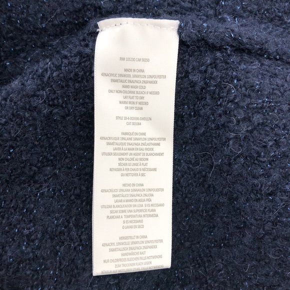 Joie Midnight Stavan Metallic Long Sleeve Sweater - Picture 7 of 8